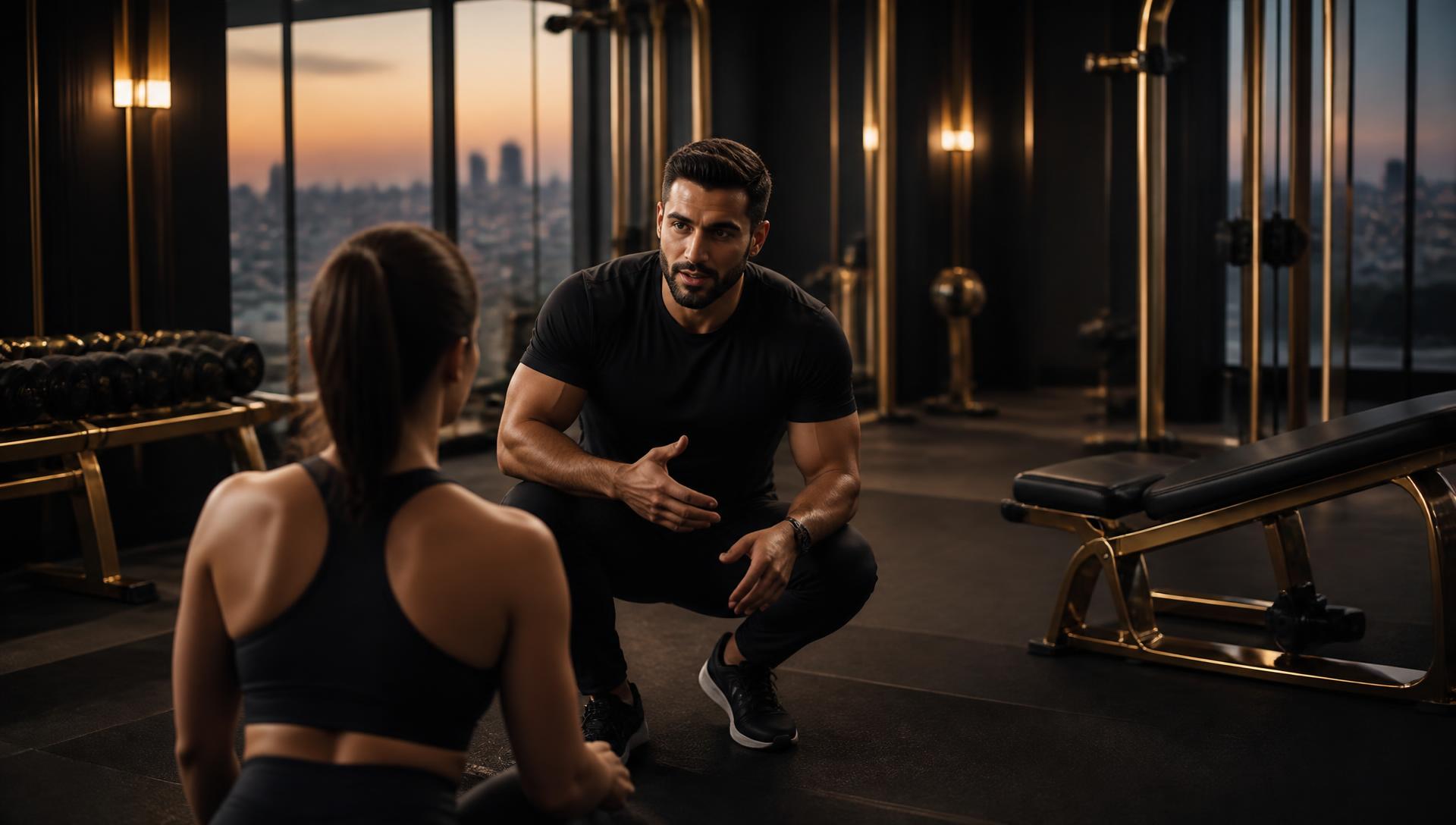 Certified fitness professionals working in an elite international training facility